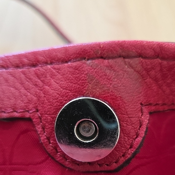 Fossil Red Blackburn Shoulder Leather Bag - Picture 12 of 16